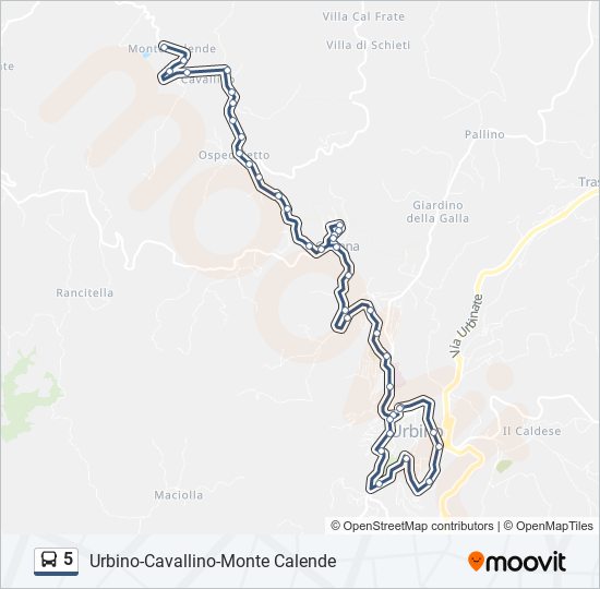 5 bus Line Map