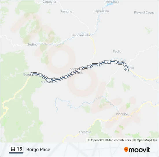 15 Bus Line Map