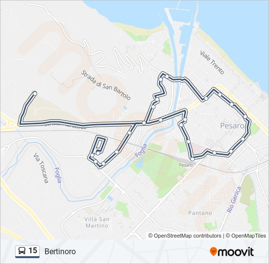 15 bus Line Map