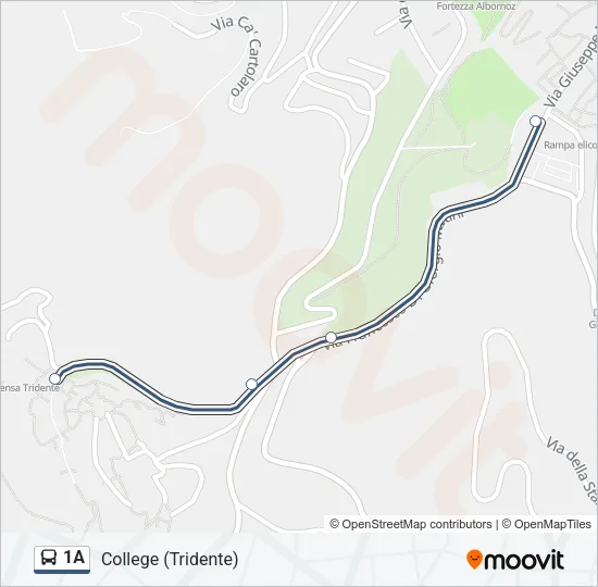 1A Bus Line Map