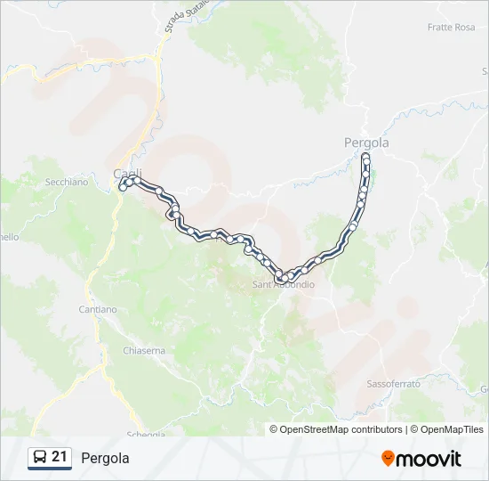 21 Bus Line Map