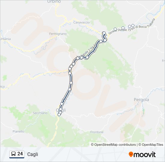 24 bus Line Map