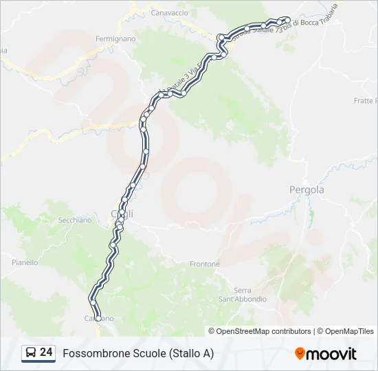 24 Bus Line Map