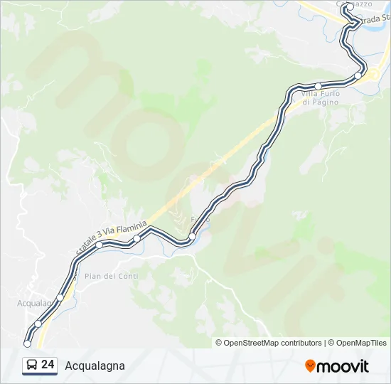 24 Bus Line Map