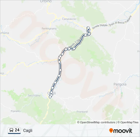 24 Bus Line Map
