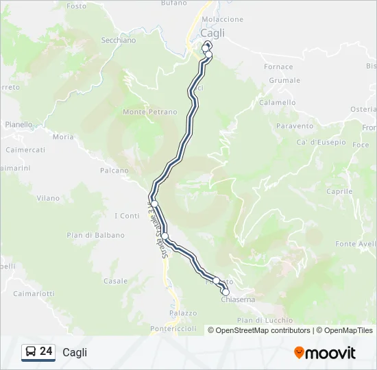 24 Bus Line Map