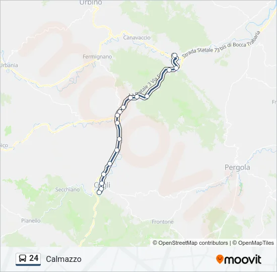 24 Bus Line Map