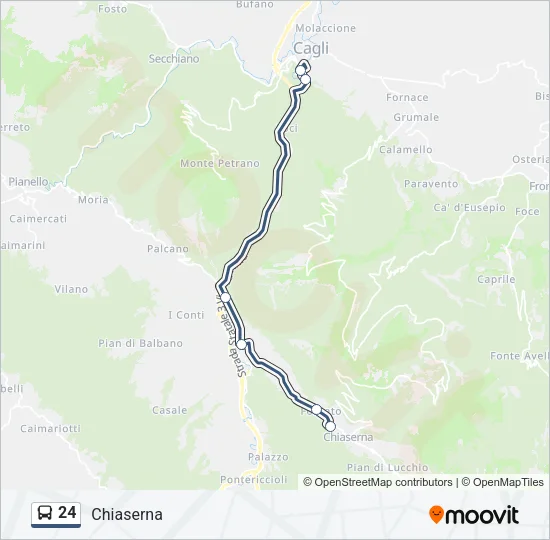 24 Bus Line Map