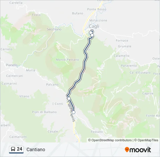 24 Bus Line Map