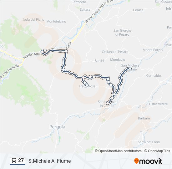 27 bus Line Map