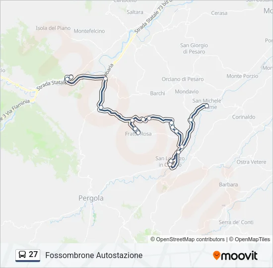 27 Bus Line Map