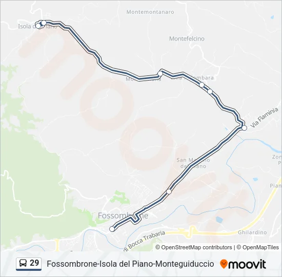 29 Bus Line Map