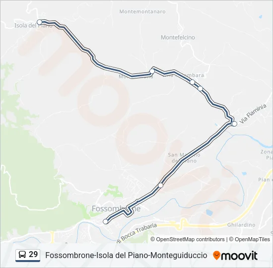 29 Bus Line Map