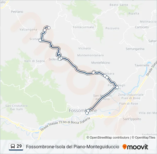 29 Bus Line Map