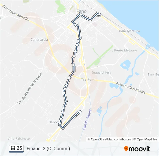 2S Bus Line Map