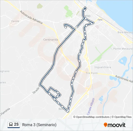 2S Bus Line Map