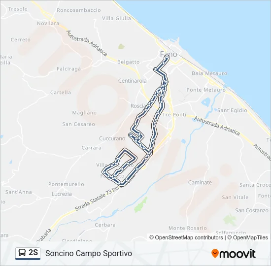 2S Bus Line Map