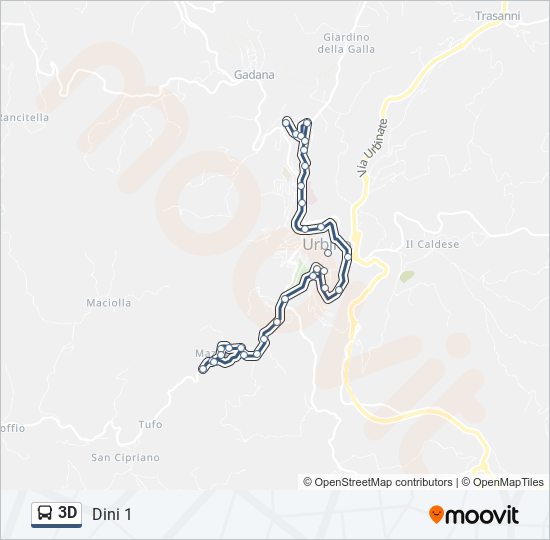 3D bus Line Map