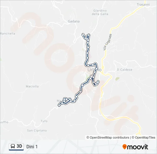 3D Bus Line Map