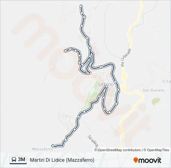 3M Bus Line Map