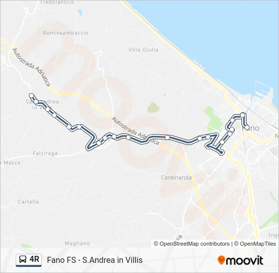 4R Bus Line Map