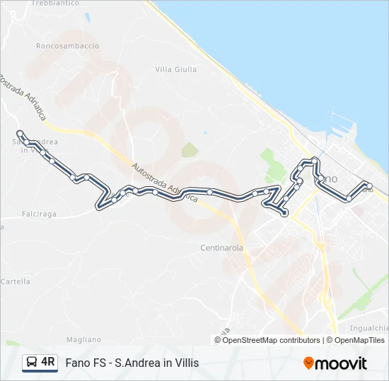 4R Bus Line Map