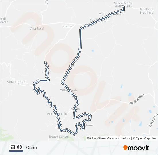 63 Bus Line Map