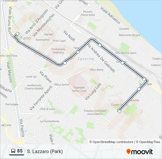 8S Bus Line Map