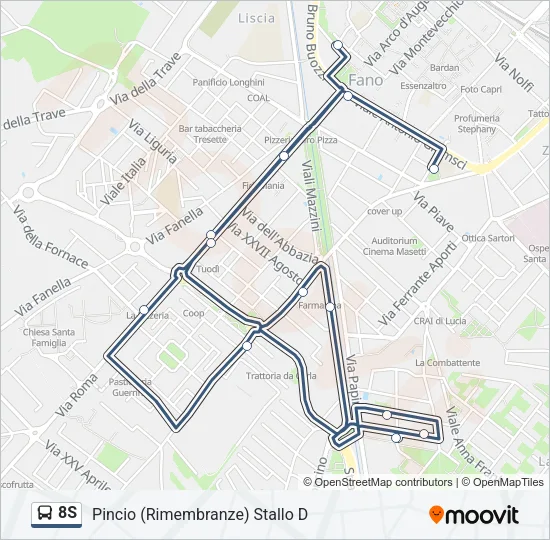 8S Bus Line Map
