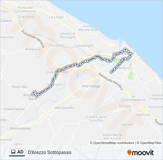 AD bus Line Map