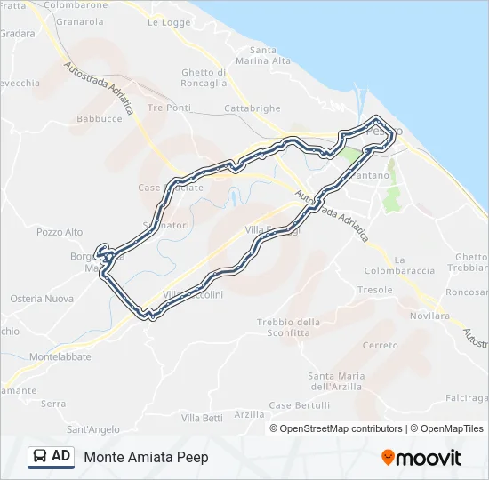 AD Bus Line Map