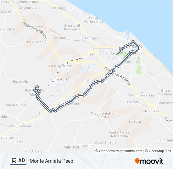 AD bus Line Map