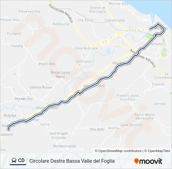 CD Bus Line Map