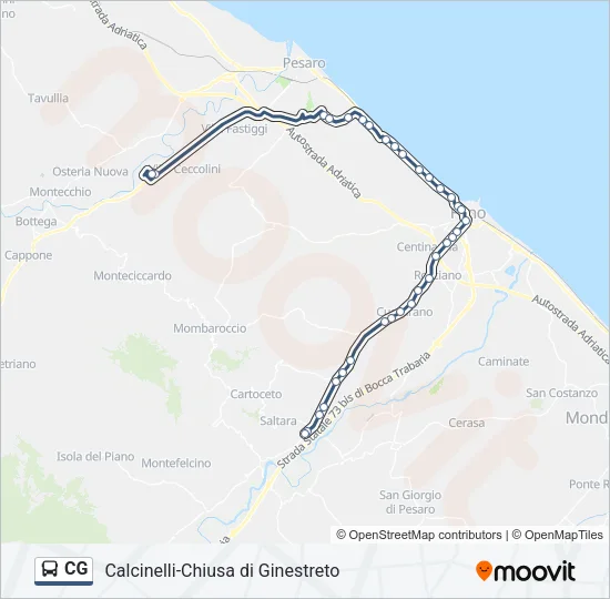 CG Bus Line Map