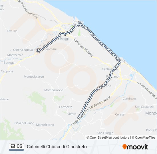 CG bus Line Map