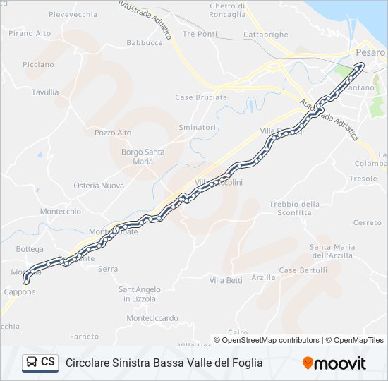 CS bus Line Map