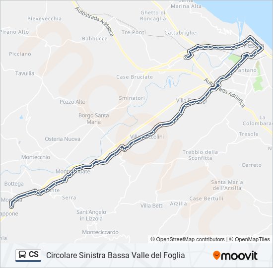 CS bus Line Map