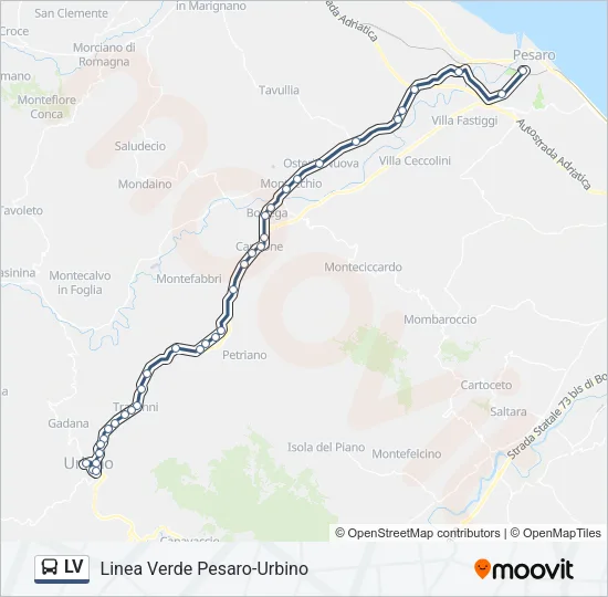 LV Bus Line Map