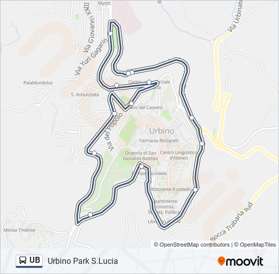 UB bus Line Map