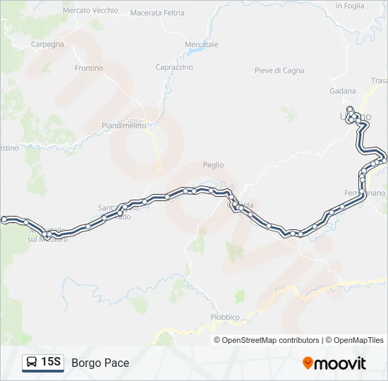 15S Bus Line Map