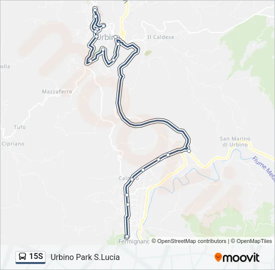 15S Bus Line Map