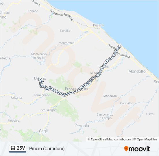 25V bus Line Map