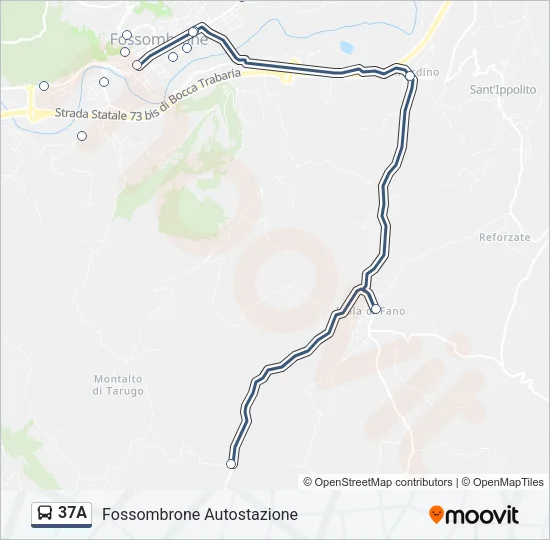 37A Bus Line Map