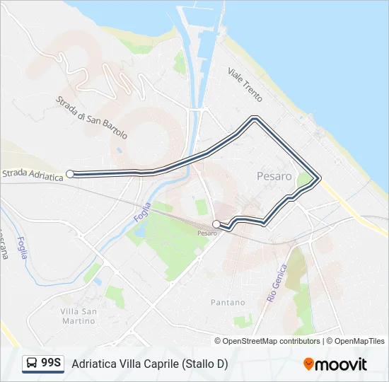 99S Bus Line Map