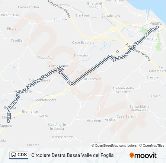 CDS Bus Line Map