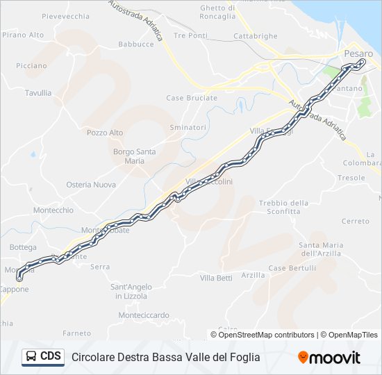 CDS bus Line Map