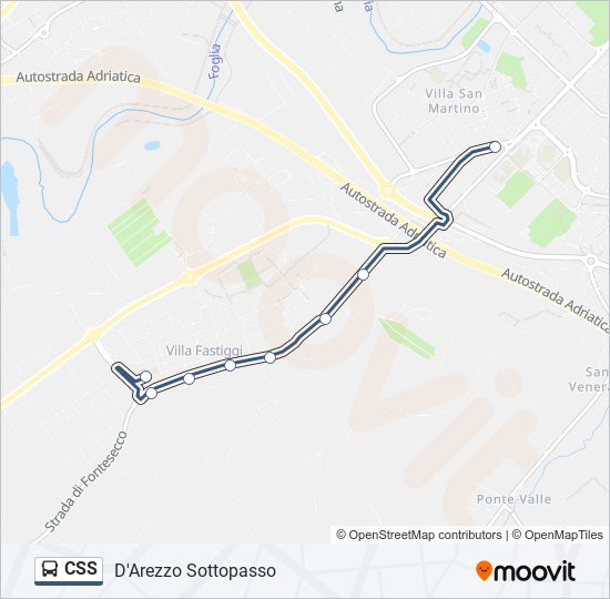 CSS bus Line Map