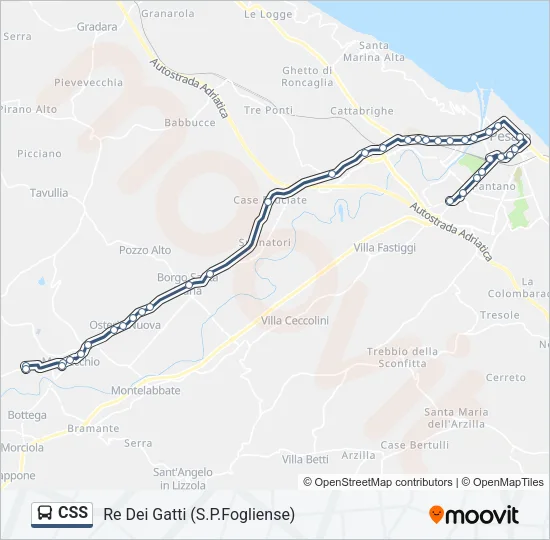 CSS Bus Line Map