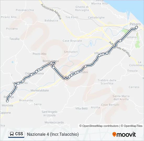 CSS Bus Line Map