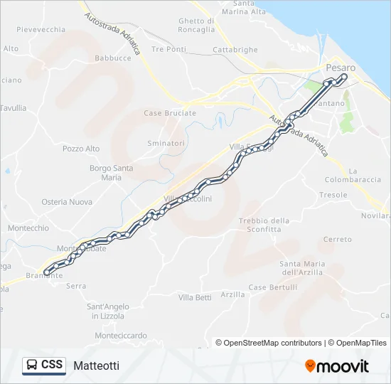 CSS Bus Line Map